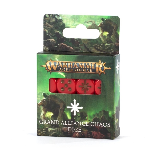 Cheap Grand Alliance Chaos Dice from Games Workshop