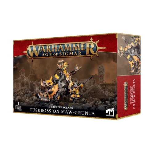 Cheap Miniature Orruk Warclans Tuskboss on Maw-grunta from Games Workshop