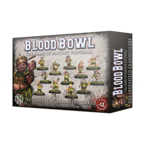 Cheap Miniatures Halfling Blood Bowl Team – Greenfield Grasshuggers from Games Workshop