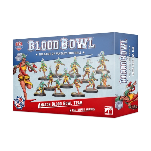 Cheap Miniatures Amazon Blood Bowl Team Kara Temple Harpies from Games Workshop