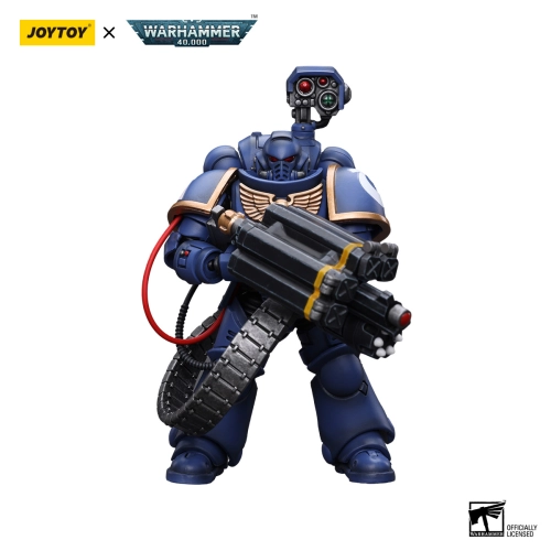 JOYTOY Ultramarines Desolation Marine with Castellan Launcher Superfrag 1/18 12 cm