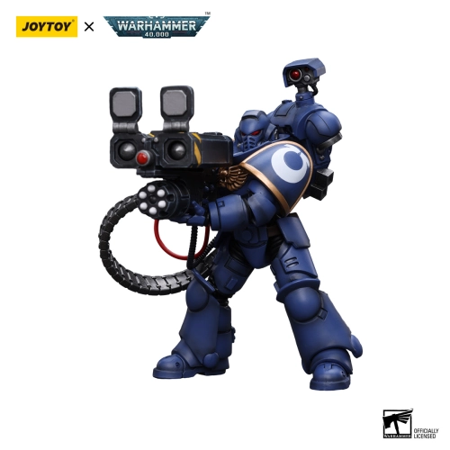 JOYTOY Ultramarines Desolation Marine with Castellan Launcher Superkrak 1/18 12 cm