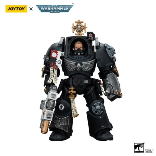 JOYTOY Iron Hands Captain in Terminator Armour Warhammer 40k Action Figure 1/18 20 cm