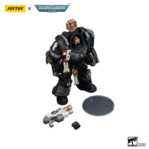 JOYTOY Iron Hands Captain in Terminator Armour Warhammer 40k Action Figure 1/18 20 cm