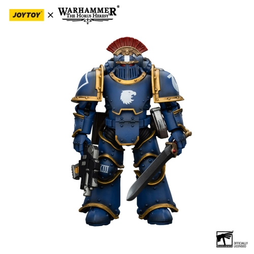 JOYTOY Ultramarines Legion MKIII Tactical Squad Sergeant with Power Sword Warhammer The Horus Heresy Action Figure 1/18