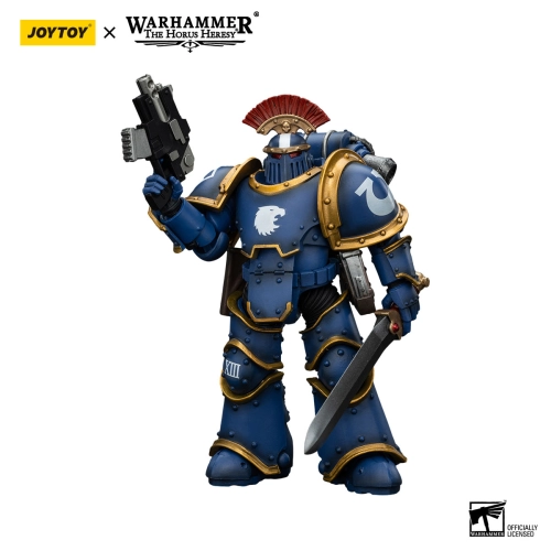 JOYTOY Ultramarines Legion MKIII Tactical Squad Sergeant with Power Sword Warhammer The Horus Heresy Action Figure 1/18 20 cm