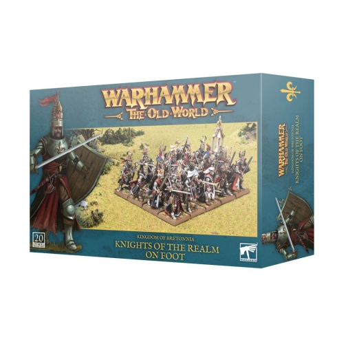 Cheap Miniatures Kingdom of Bretonnia Knights of the Realm on Foot from Games Workshop