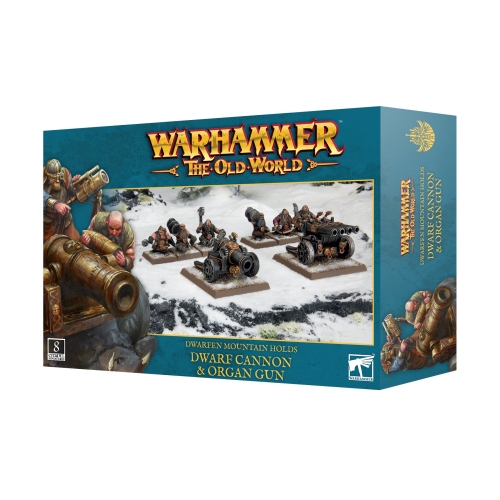 Cheap Miniatures Dwarfen Mountain Holds Dwarf Cannon & Organ Gun from Games Workshop