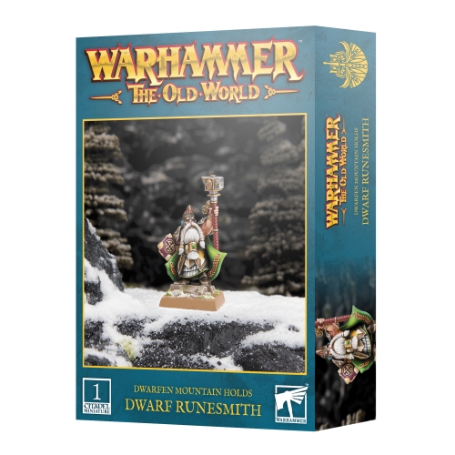 Cheap Miniature Dwarfen Mountain Holds Dwarf Runesmith from Games Workshop