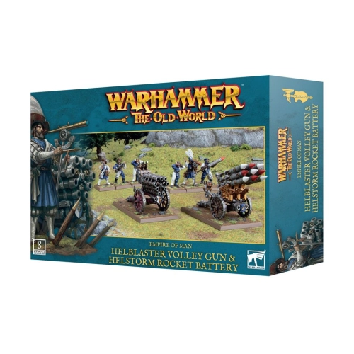 Cheap Miniatures Warhammer The Old World Empire of Man Helblaster Volley Gun & Helstorm Rocket Battery from Games Worksh