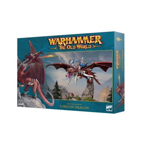 Cheap Miniature High Elf Realms Lord on Dragon from Games Workshop