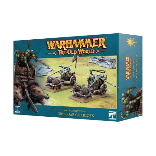 Cheap Miniatures Orc & Goblin Tribes Orc Boar Chariots from Games Workshop