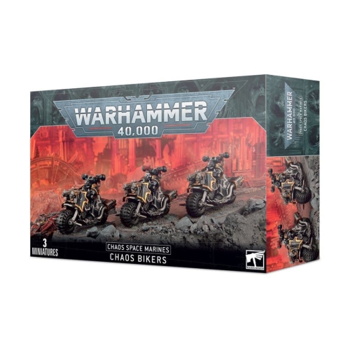 Cheap Miniatures Chaos Space Marines Chaos Bikers from Games Workshop