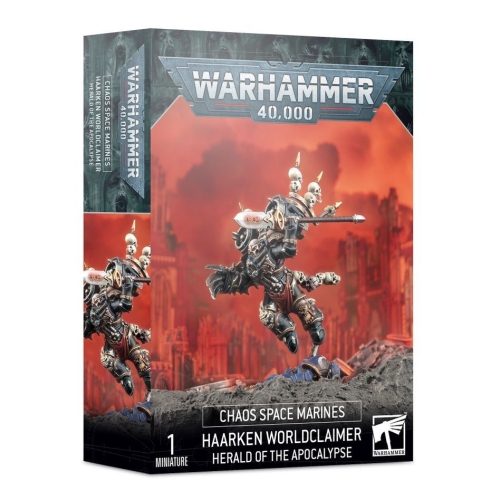 Cheap Miniature Chaos Space Marines Haarken Worldclaimer, Herald of the Apocalypse from Games Workshop