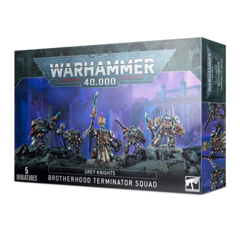 Cheap Miniatures Grey Knights Terminator Squad from Games Workshop