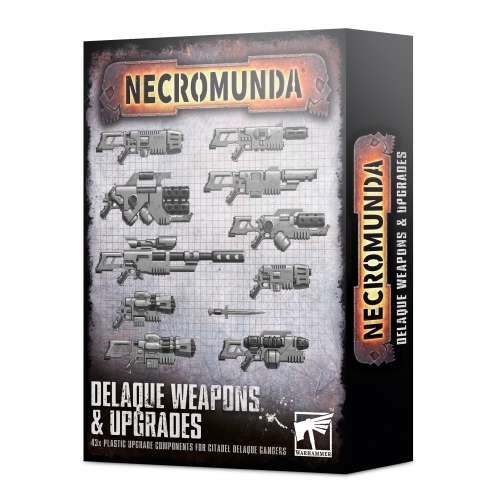 Cheap Miniatures Necromunda Delaque Weapons & Upgrades from Games Workshop