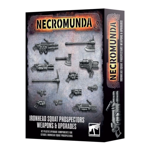 Cheap Necromunda Ironhead Squat Prospectors Weapons & Upgrades from Games Workshop