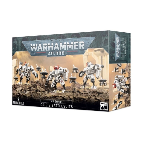 Cheap Miniatures Tau Empire XV8 Crisis Battlesuit Team from Games Workshop