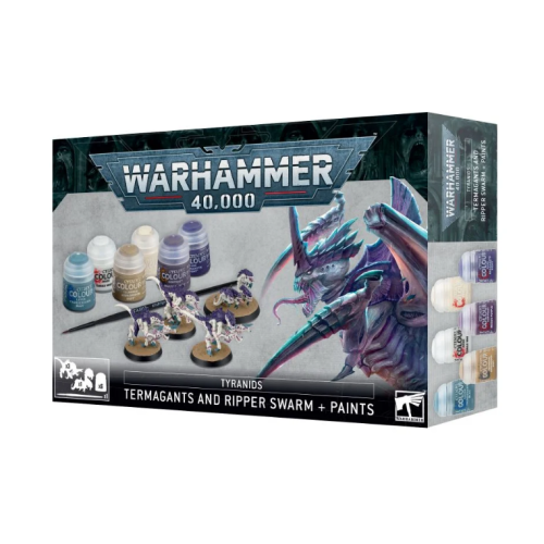 Tyranids: Termagants and Ripper Swarm + Paints Set