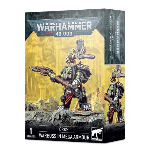 Cheap Miniature Orks Warboss in Mega Armour from Games Workshop